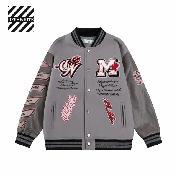 【OFF-WHITE  公式旗艦店】オフホワイト  野球着  ジャケット着ご好評に付き再入荷！241023