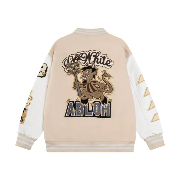 【OFF-WHITE  公式旗艦店】オフホワイト  野球着  ジャケット着ご好評に付き再入荷！241023