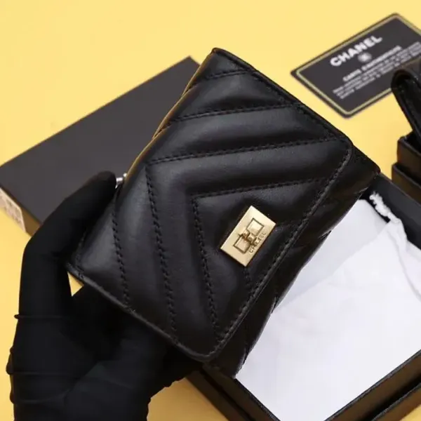 【-chanel】シャネル クラシック小さなフラップ財布【財布】