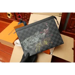 LV【LOUIS VUITTON  公式 旗艦店】 ルイヴィトン   クラッチバッグ 当日出荷 好評に付き再入荷！24*21*6CM  241101