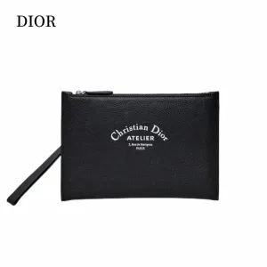 【DIOR  公式 旗艦店】ディオール   クラッチバッグ   当日出荷 好評に付き再入荷！  黒 28*18*1CM
