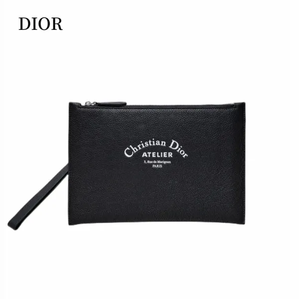 【DIOR  公式 旗艦店】ディオール   クラッチバッグ   当日出荷 好評に付き再入荷！  黒 28*18*1CM