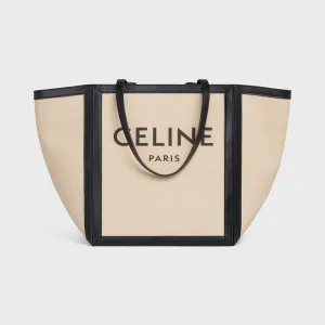 【CELINE】セリーヌ 22年春夏新作 カバ ラージスクエア キャンバス トートバッグ 27 X 31 X 25 CM