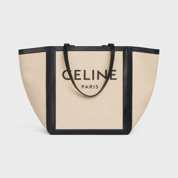 【CELINE】セリーヌ 22年春夏新作 カバ ラージスクエア キャンバス トートバッグ 27 X 31 X 25 CM
