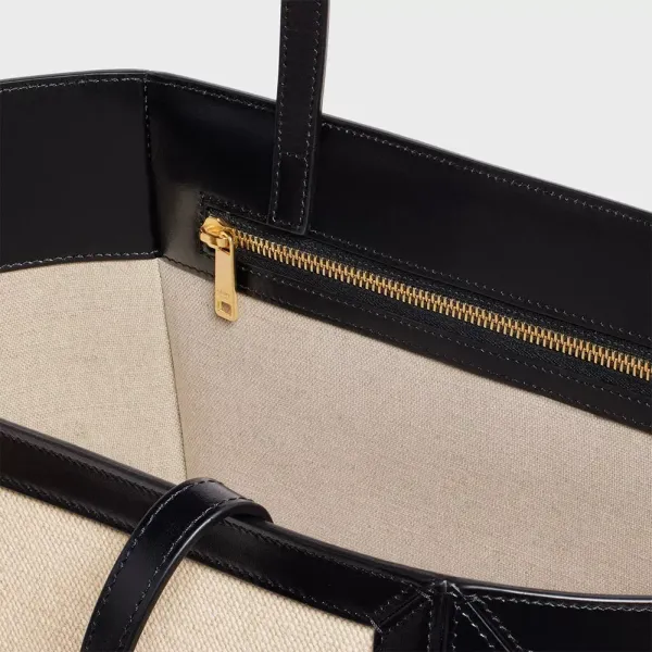 【CELINE】セリーヌ 22年春夏新作 カバ ラージスクエア キャンバス トートバッグ 27 X 31 X 25 CM