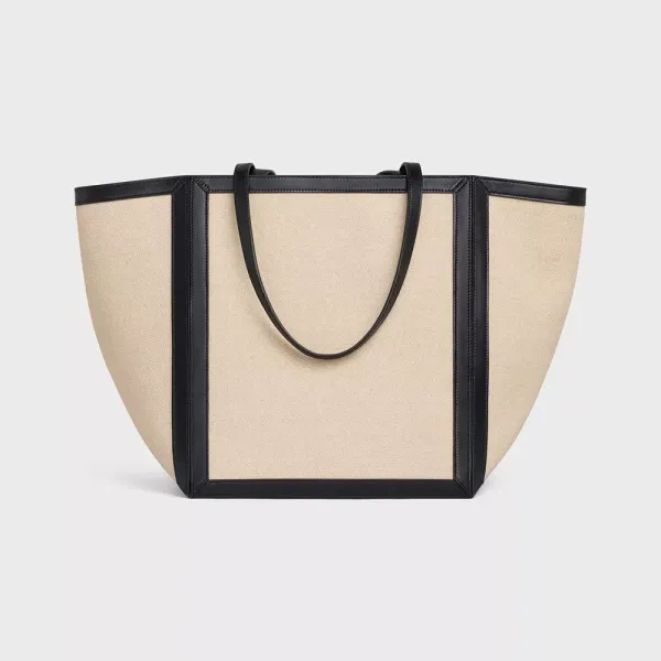 【CELINE】セリーヌ 22年春夏新作 カバ ラージスクエア キャンバス トートバッグ 27 X 31 X 25 CM