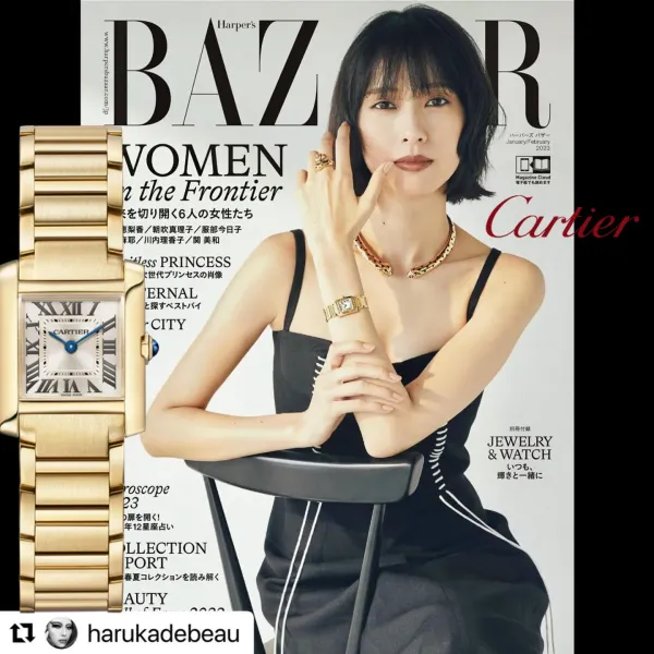 腕時計 戸田恵梨香 x Cartier タンク フランセーズ ウォッチ