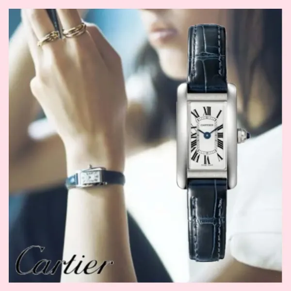 Cartier タンク アメリカン ウォッチ ミニ アリゲーター