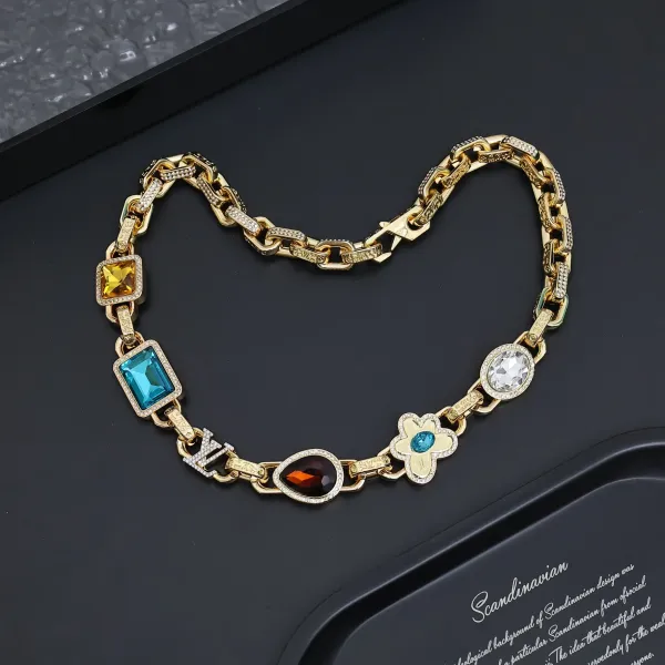 【LOUIS VUITTON】ネックレス、新しいネックレス万能シンプルファッションオーナメント 240728