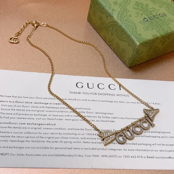 【GUCCI】ネックレス、新しいネックレス万能シンプルファッションオーナメント