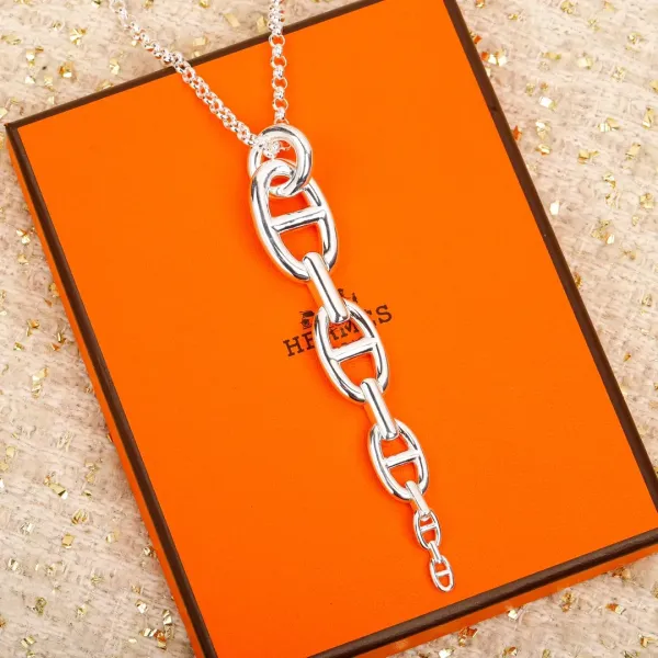 【HERMES】ネックレス、新しいネックレス万能シンプルファッションオーナメント 240730