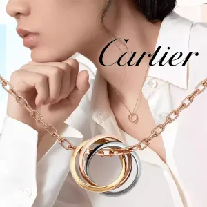 大人気！【カルティエ】ギフトに◎ トリニティ ネックレス 18K