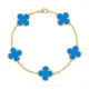 【Vancleef & Arpels】 ヴィンテージ アルハンブラ ブレスレット、5モチーフ