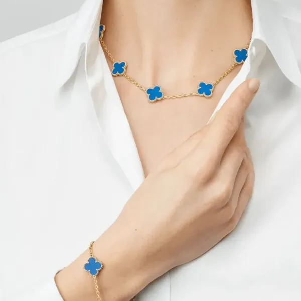 【Vancleef & Arpels】 ヴィンテージ アルハンブラ ブレスレット、5モチーフ