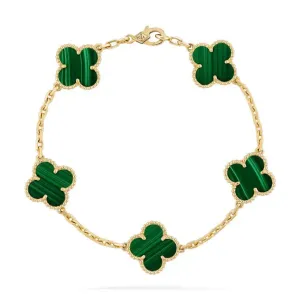 【Vancleef & Arpels】 ヴィンテージ アルハンブラ ブレスレット、5モチーフ