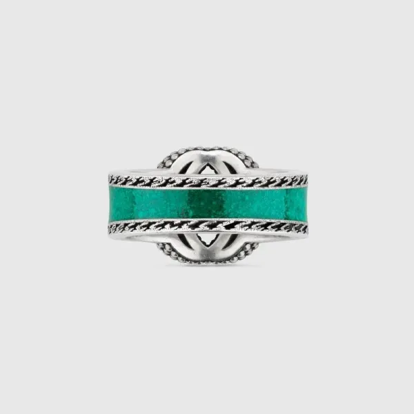 GUCCI エナメル インターロッキングG ブレスレット