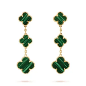 【Vancleef & Arpels】 マジック アルハンブラ イヤリング、3モチーフ