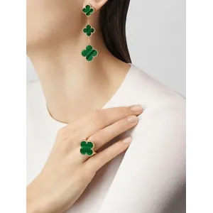 【Vancleef & Arpels】 マジック アルハンブラ イヤリング、3モチーフ