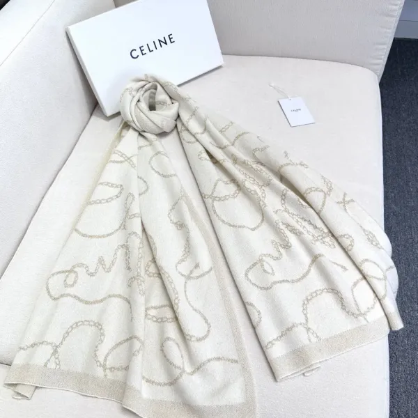 【CELINE セリーヌ】スカーフ  62*195CM  241108