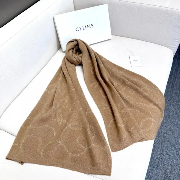 【CELINE セリーヌ】スカーフ  62*195CM  241108