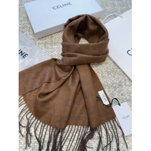 【CELINE セリーヌ】スカーフ 37*200CM  241108