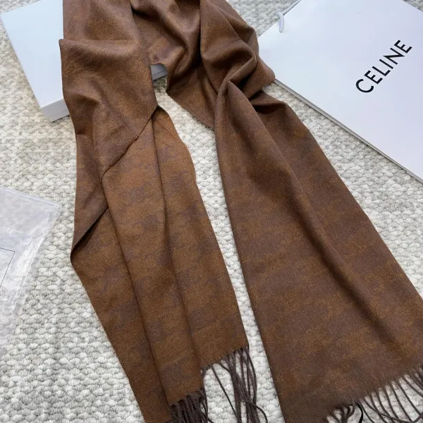 【CELINE セリーヌ】スカーフ 37*200CM  241108