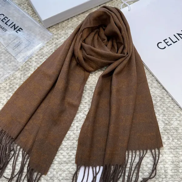 【CELINE セリーヌ】スカーフ 37*200CM  241108