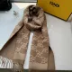 【FENDI  フェンディ】スカーフ 35*215CM   241207