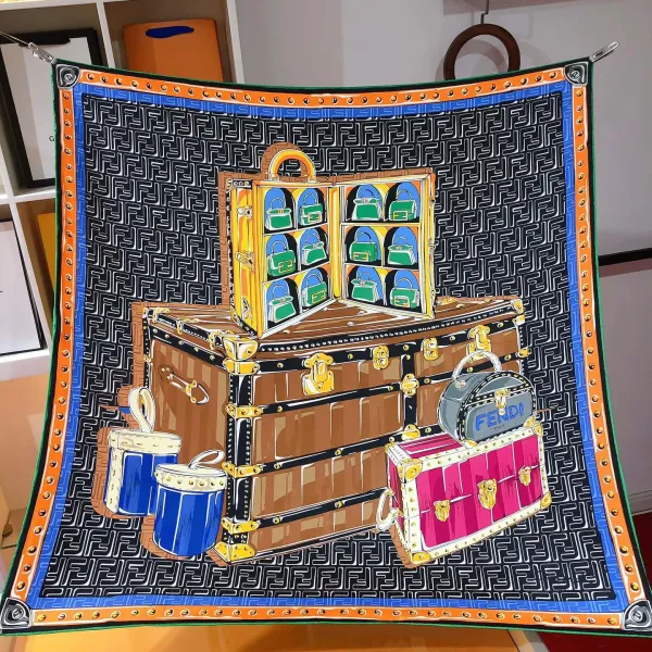 【FENDI  フェンディ】スカーフ90*90CM   241109