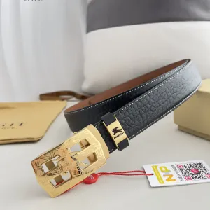 【BURBERRY】(バーバリー) 3.5cmベルト メンズ