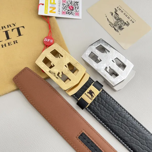 【BURBERRY】(バーバリー) 3.5cmベルト メンズ
