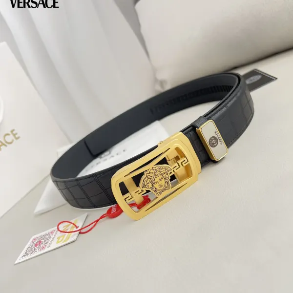 【VERSACE】(ヴェルサーチ) 3.5cmベルト メンズ 24706