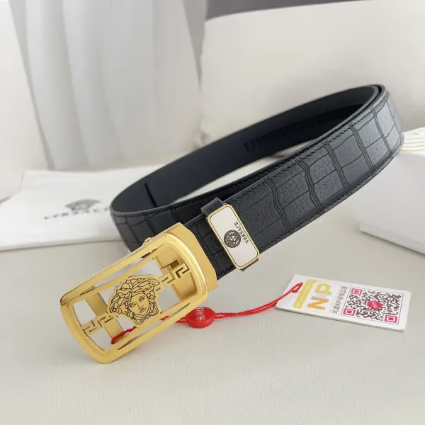 【VERSACE】(ヴェルサーチ) 3.5cmベルト メンズ 24706