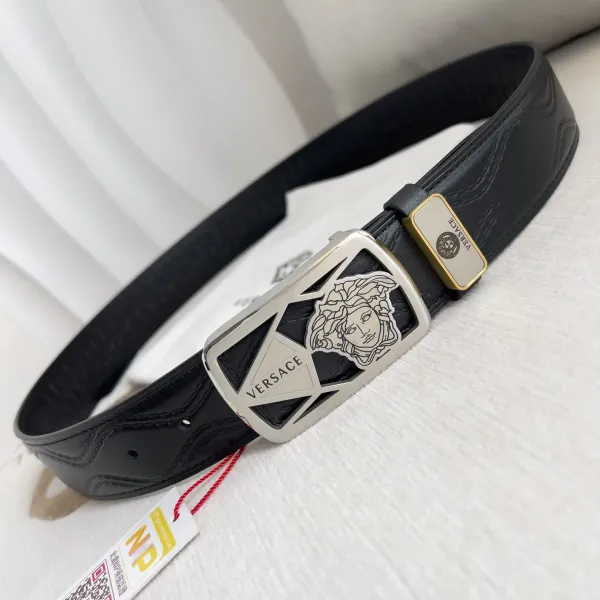 【VERSACE】(ヴェルサーチ) 3.8cmベルト メンズ 24706