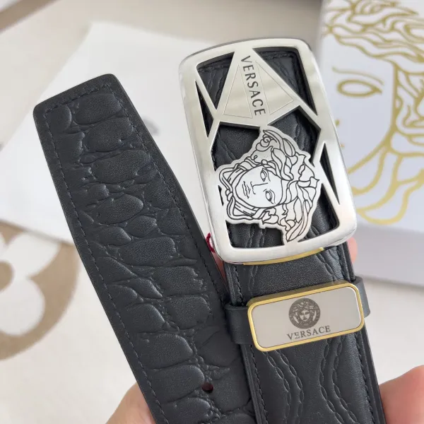 【VERSACE】(ヴェルサーチ) 3.8cmベルト メンズ 24706