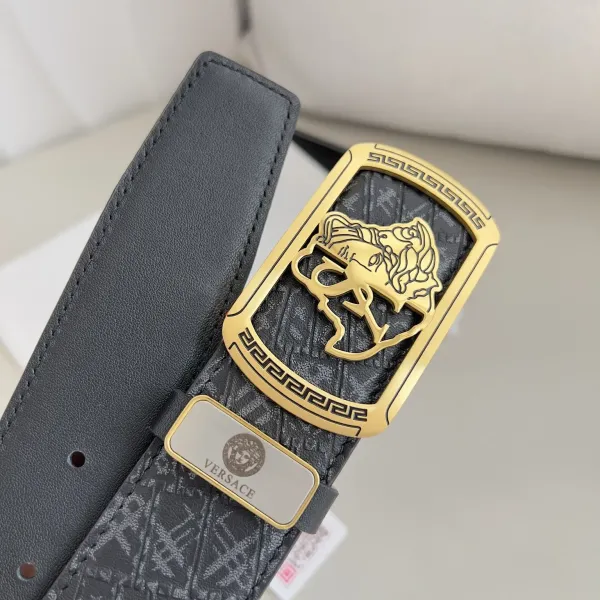 【VERSACE】(ヴェルサーチ) 3.8cmベルト メンズ 24706
