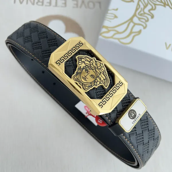 【VERSACE】(ヴェルサーチ) 3.8cmベルト メンズ