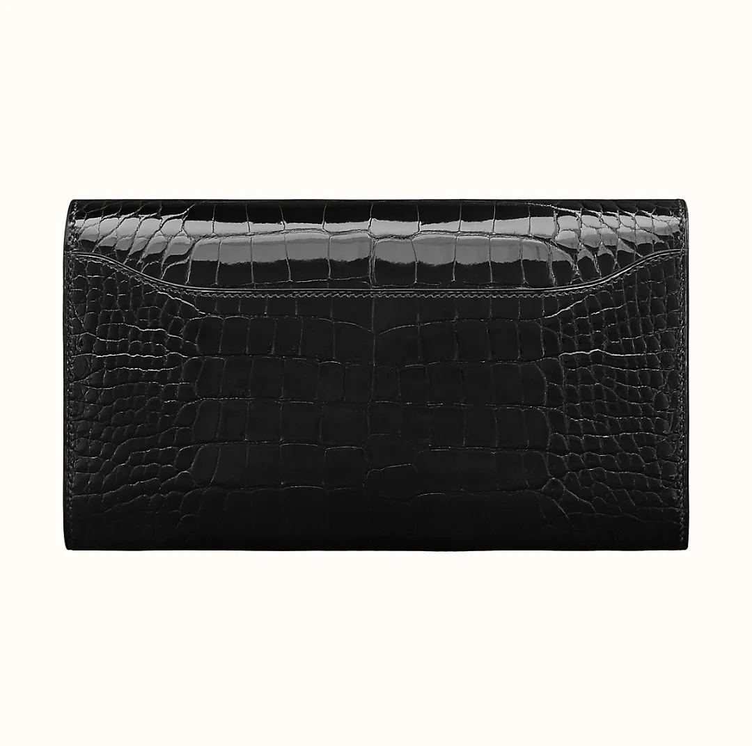【2026】【HERMES】Constance long wallet アリゲーター ノワー