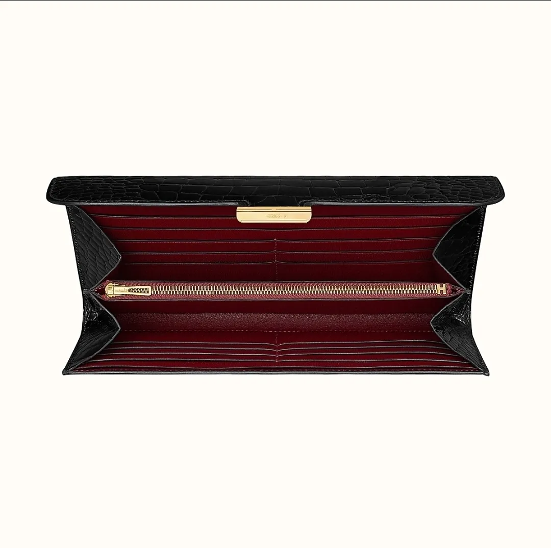 【2026】【HERMES】Constance long wallet アリゲーター ノワー