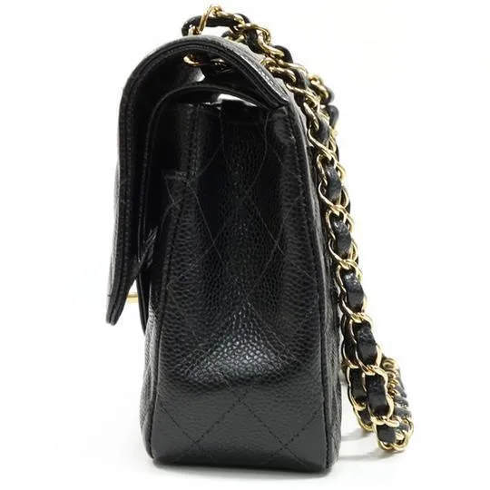 【2026】【CHANEL】マトラッセ25Wフラップチェーンショルダーバッグ A01112 キャビアスキン