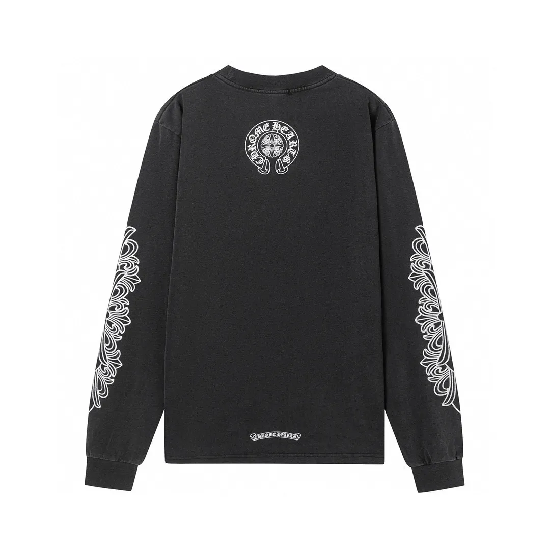 【2026】【CHROME HEARTS 公式旗艦店】クロムハーツ  丸首の衛衣  スウェットご好評に付き再入荷！241217