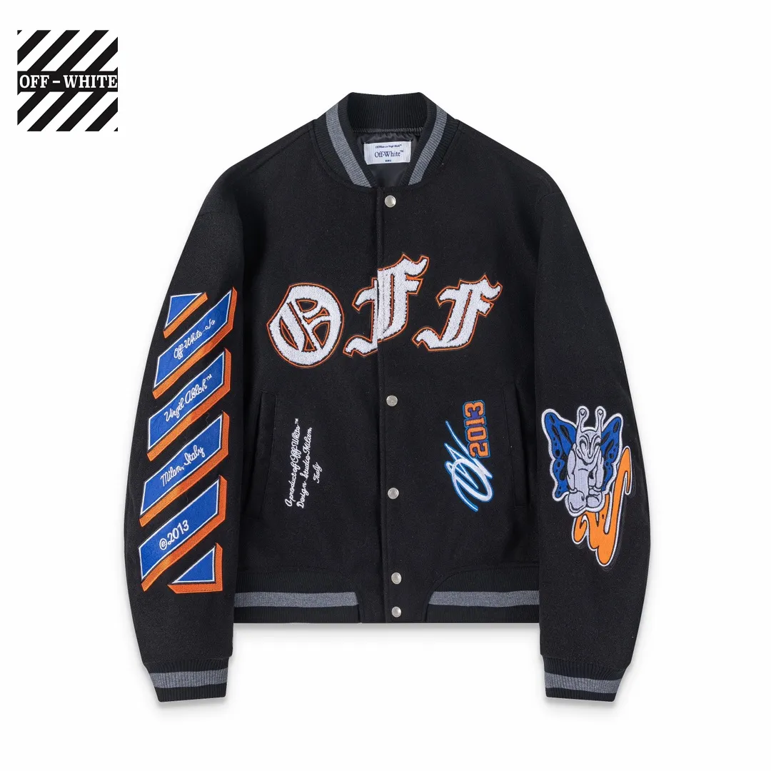 【2026】【OFF-WHITE  公式旗艦店】オフホワイト  野球着  ジャケット着ご好評に付き再入荷！241216
