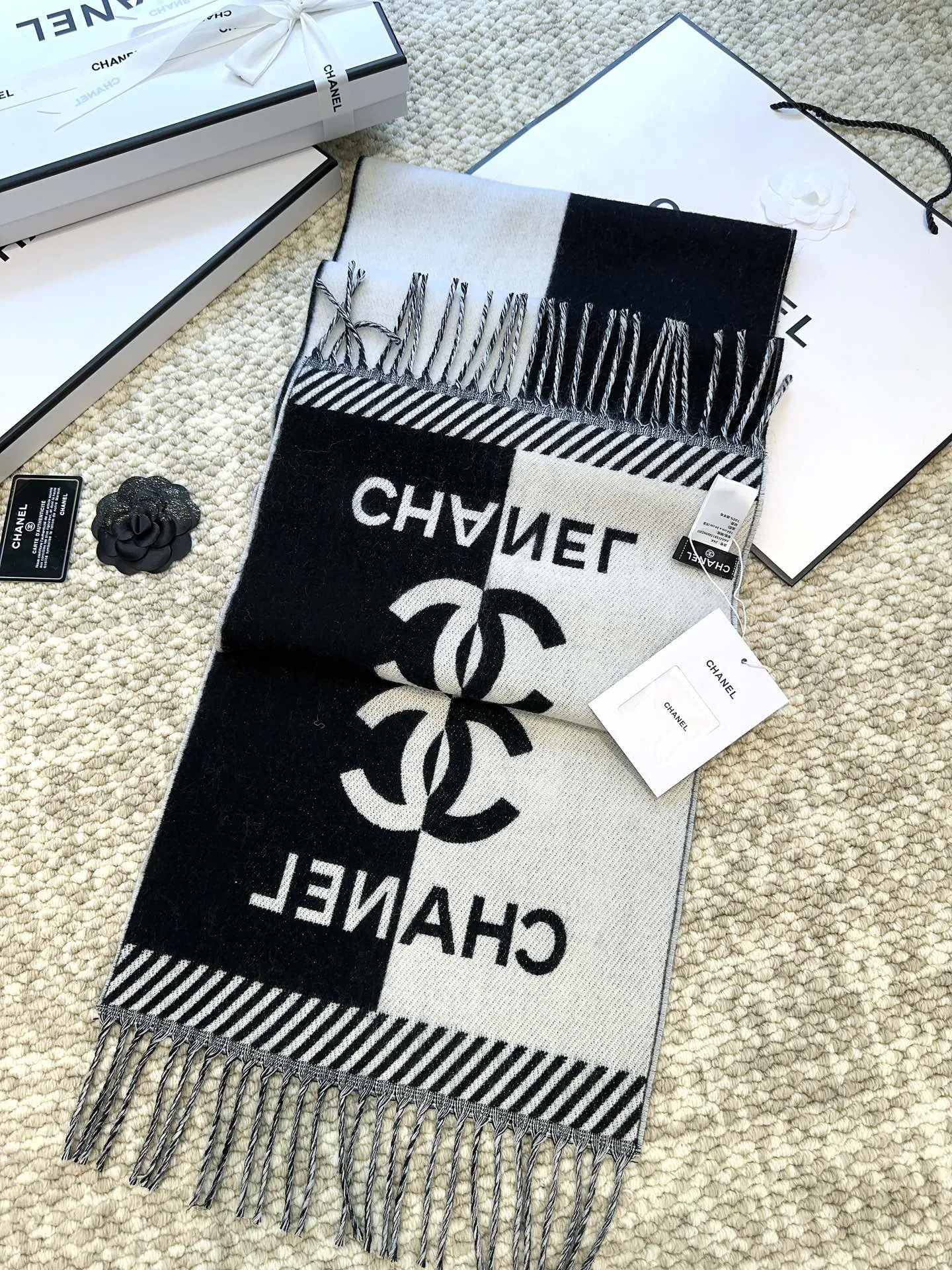 【2026】【CHANEL  シャネル 】スカーフ184*34CM  241209
