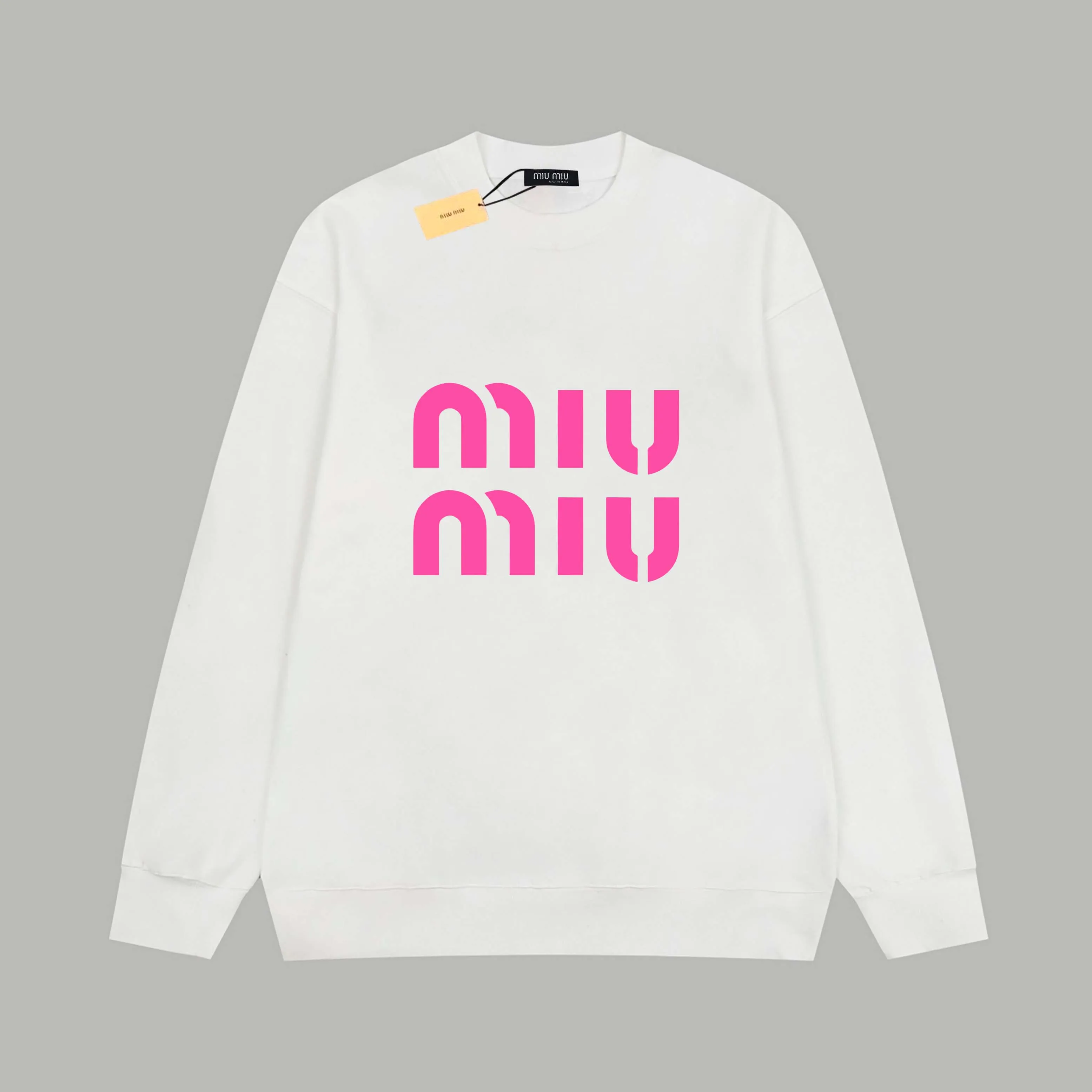 【2026】【Miumiu 公式旗艦店】ミュウミュウ  丸首の衛衣 スウェット ご好評に付き再入荷！241122