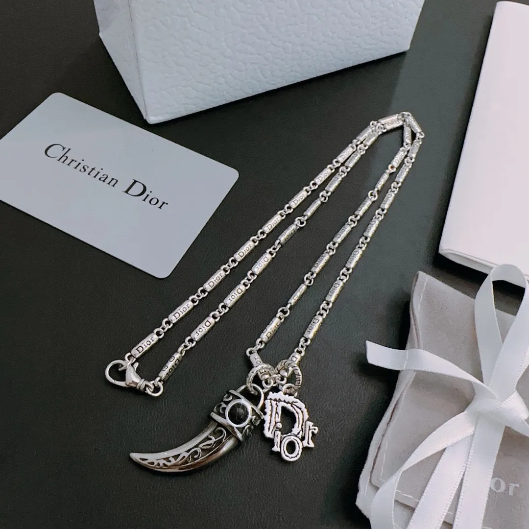 【2026】【DIOR】ネックレス、新しいネックレス万能シンプルファッションオーナメント 241015