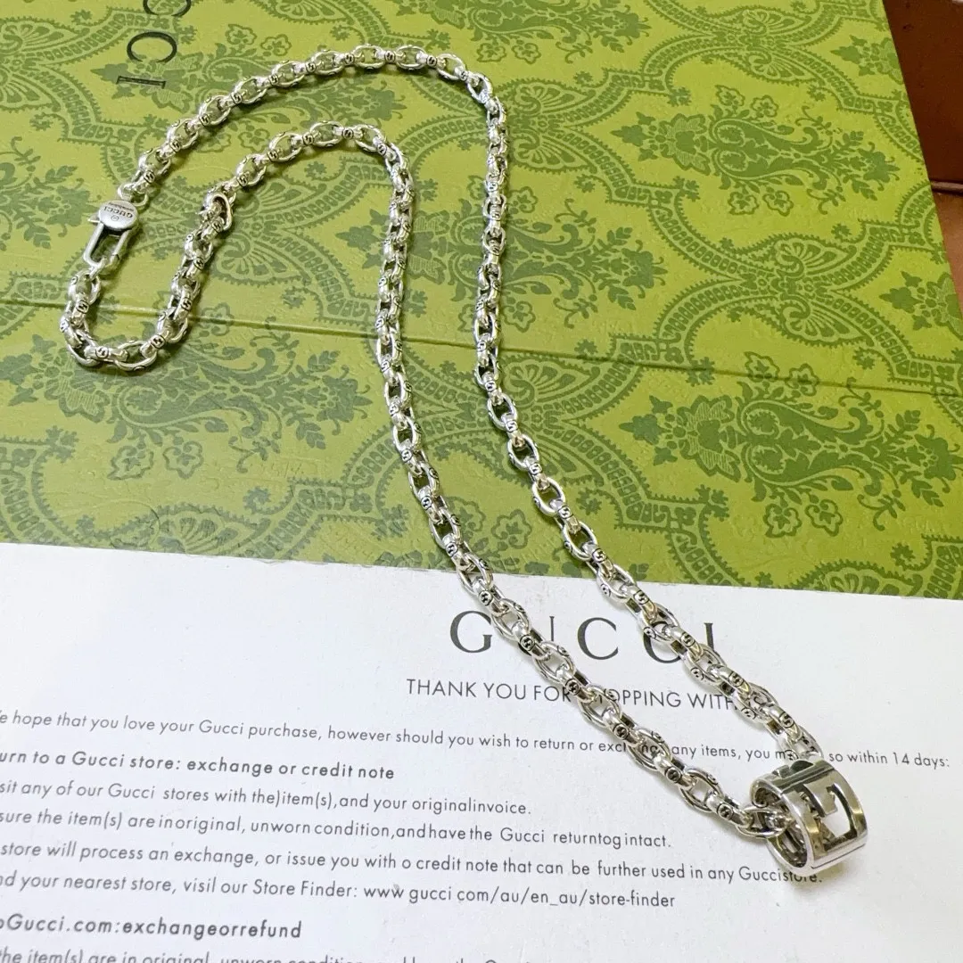 【2026】【GUCCI】ネックレス、新しいネックレス万能シンプルファッションオーナメント241015