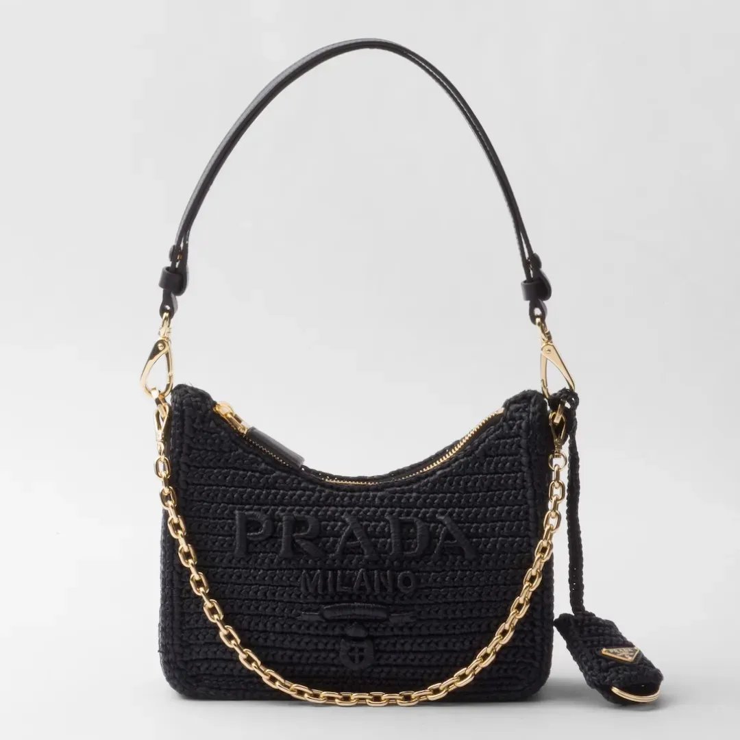 【2026】【大人気】PRADA  プラダ◆Re-edition ミニバッグ チェーン ストラップ付  22*18*6CM  240920