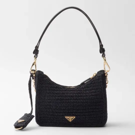 【2026】【大人気】PRADA  プラダ◆Re-edition ミニバッグ チェーン ストラップ付  22*18*6CM  240920