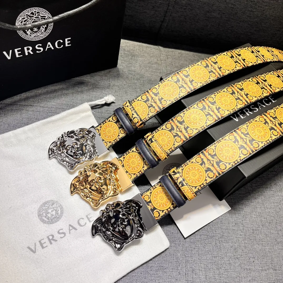 【2026】【VERSACE】(ヴェルサーチ) 4cmベルト メンズ 240912