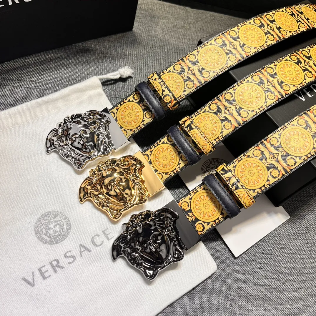 【2026】【VERSACE】(ヴェルサーチ) 4cmベルト メンズ 240912